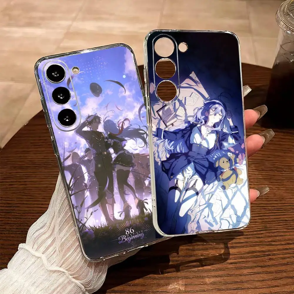 Anime 86 E-Eighty-Six-x  Transparent Case for Samsung A10 12 20 21S 30 31 40 50 51 52 70 71 Cover