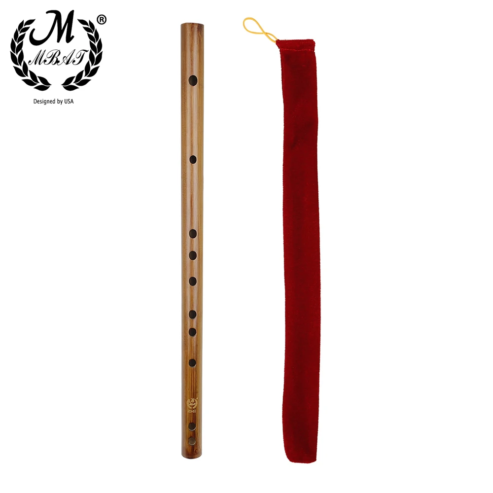 M MBAT Bamboo Flute Piccolo Chinese Dizi Woodwind Musical Instrument C D E F G Key Transversal Flauta For Beginner Kids Gift