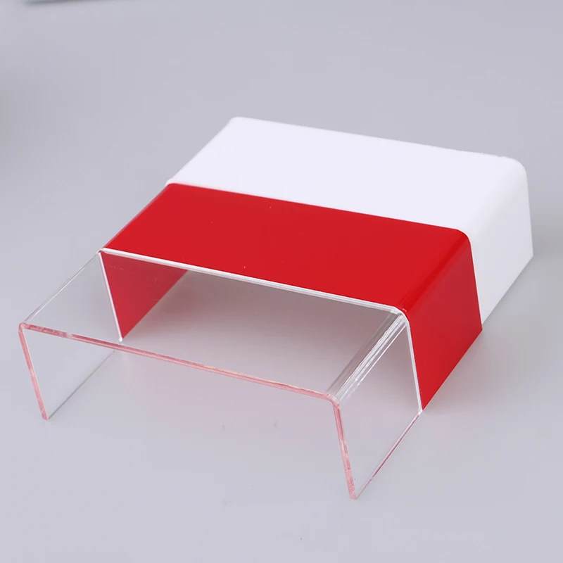 3Pcs Acrylic Counter Window Hats Shoes Glasses Display Stand Cabinet Rack Shelf