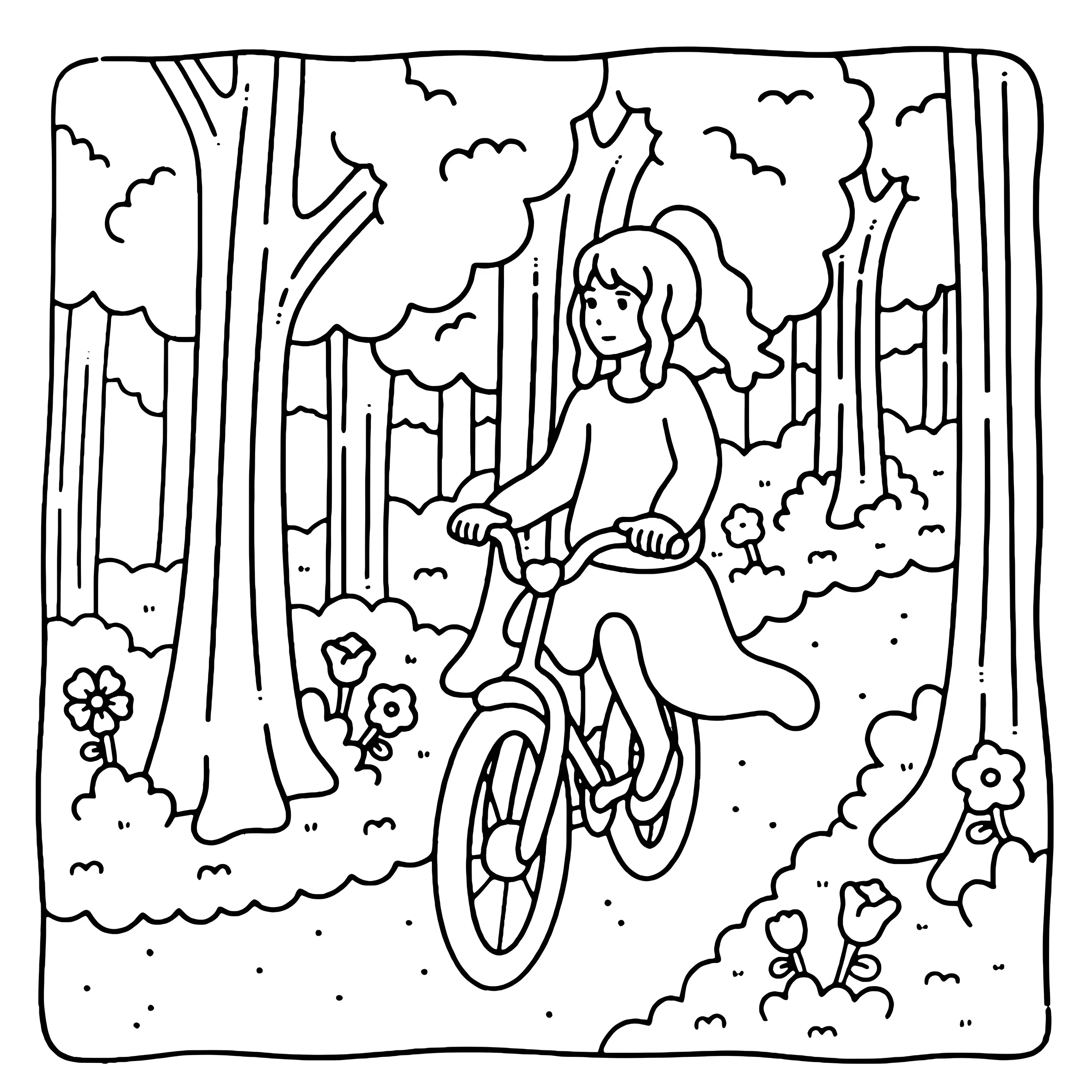 GIRL MOMENTS Bold-easy Patterns Coloring Book for Adults Cute Drawing Book Perfect Gift for Party and Birthday