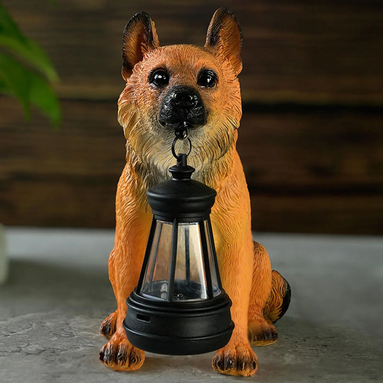 

Dog Solar Garden Statue Waterproof Lawn Ornament for Porch Patio Flower Bed