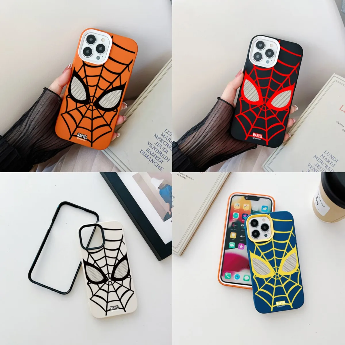 For OPPO Realme C1 U1 GT C53 C51 C21Y C25Y C33 C35 RENO 4Z 4F 5F 7Z 8Z 8T Spider Man Soft Liquid Triple Shockproof Phone Case