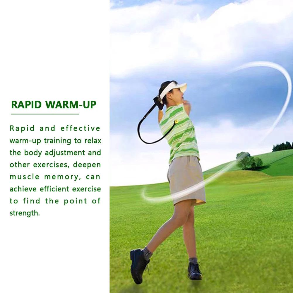 PU Golf Swing Exerciser Rope Elastic Golf Training Aids Rope Portable Corrective Action Lightweight Durable Sporting Accessories