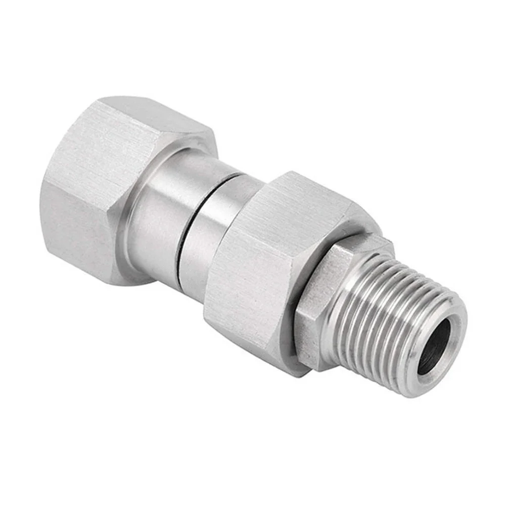 

Premium Anti winding Connector for High Pressure Car Wash Water Pipe Stainless Steel Joint 4500psi Pressure Washer Accessory