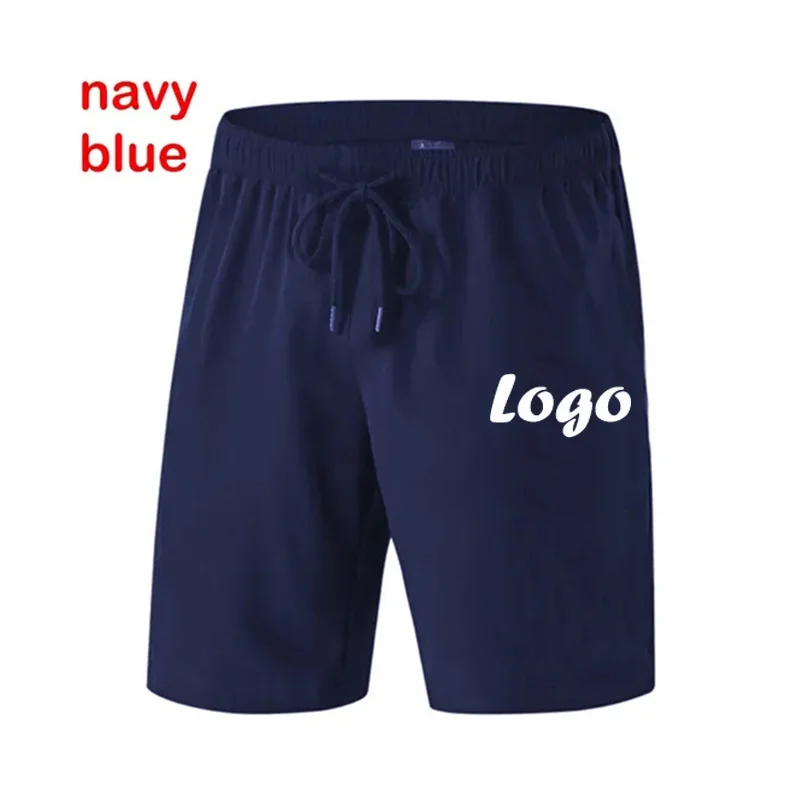 Straße benutzer definierte Logo gedruckt Baumwolle Shorts Hose gerade Tasche koreanische Hip Hop Basic Hose übergroße Männer ästhetische Sommer hose