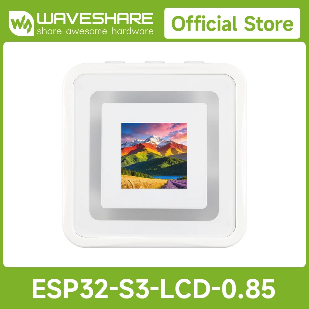Waveshare ESP32-S3 0.85-inch LCD Screen Development Board 128×128 Resolution Dual MIC Array Supporting 2.4GHz Wi Fi And BLE 5