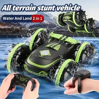 360° Rotation Waterproof RC Stunt Car Amphibious Drift Remote Control Car Toy 2.4G Gesture Control Off Road RC Car Boy Girl