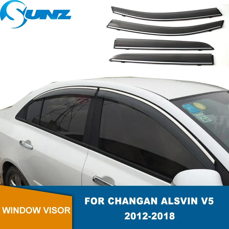 

Window Deflector For Changan Alsvin V5 2012 2013 2014 2015 2016 2017 2018 Car Window Visor Guard Awnings Shelters Rain Guard