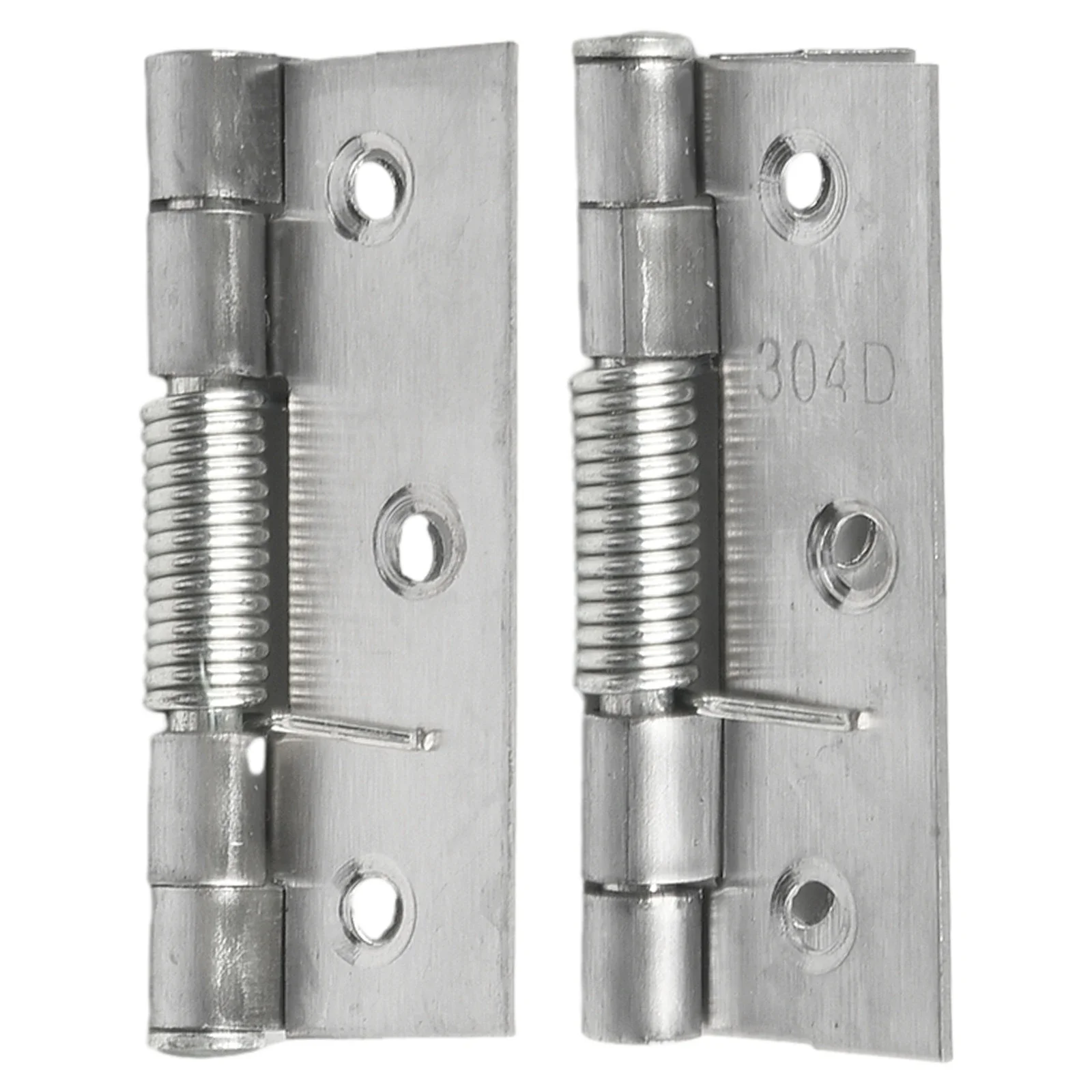 2pcs Self Closing Spring Door Hinge Stainless Steel Hinge For Cabinets Door Closer Automatic Rebound Hinge Furniture Hardware image 3