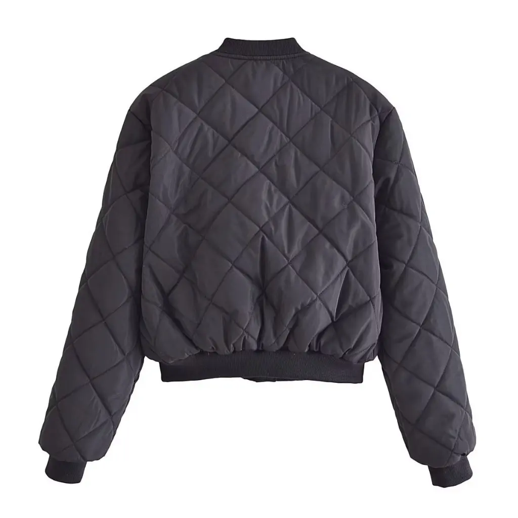 

Женская короткая хлопковая куртка-пилот, осенняя европейско-американская стильная куртка с воротником-стойкой, свободная посадка, оптовая продажа