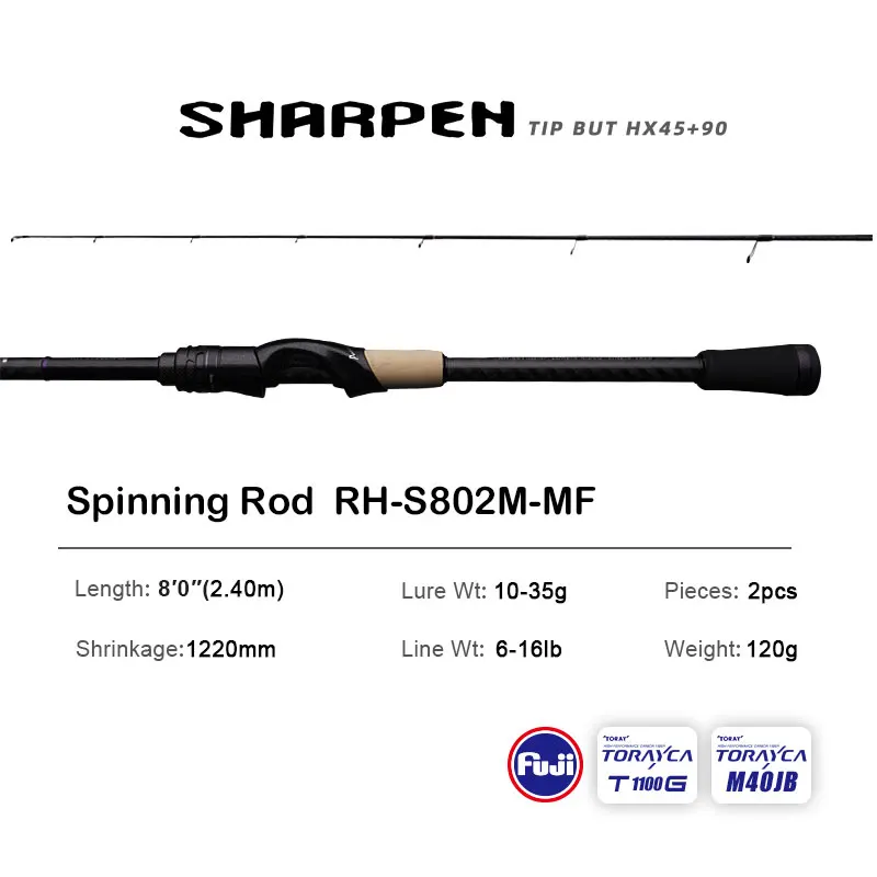 PURELURE SHARPEN Soft Lure Long Spinning and Casting XF/MF Action