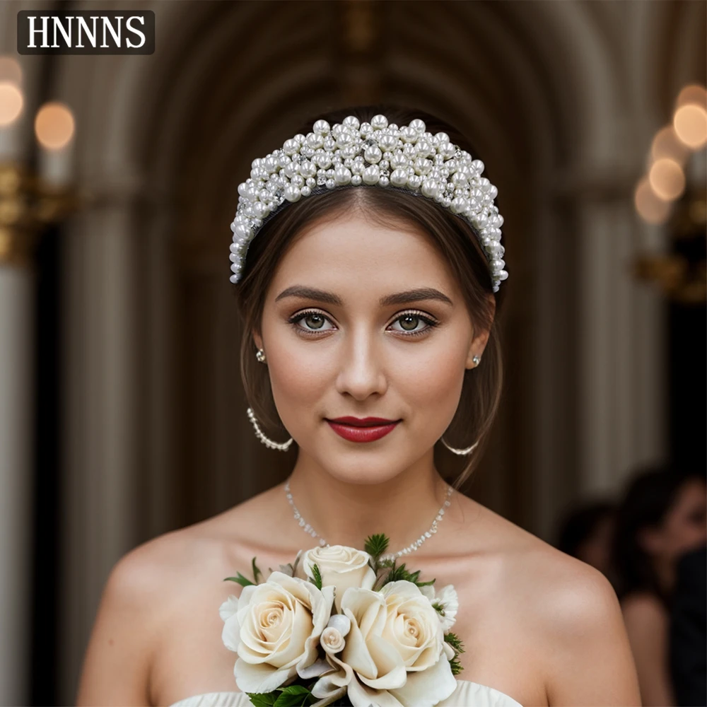 TOPQUEEN เครื่องประดับผมเจ้าสาวงานแต่งงานทำด้วยมือแฟชั่นไข่มุกสุภาพสตรีงานเลี้ยงเต้นรำปาร์ตี้เครื่องประดับผมหรูหรา YXA210