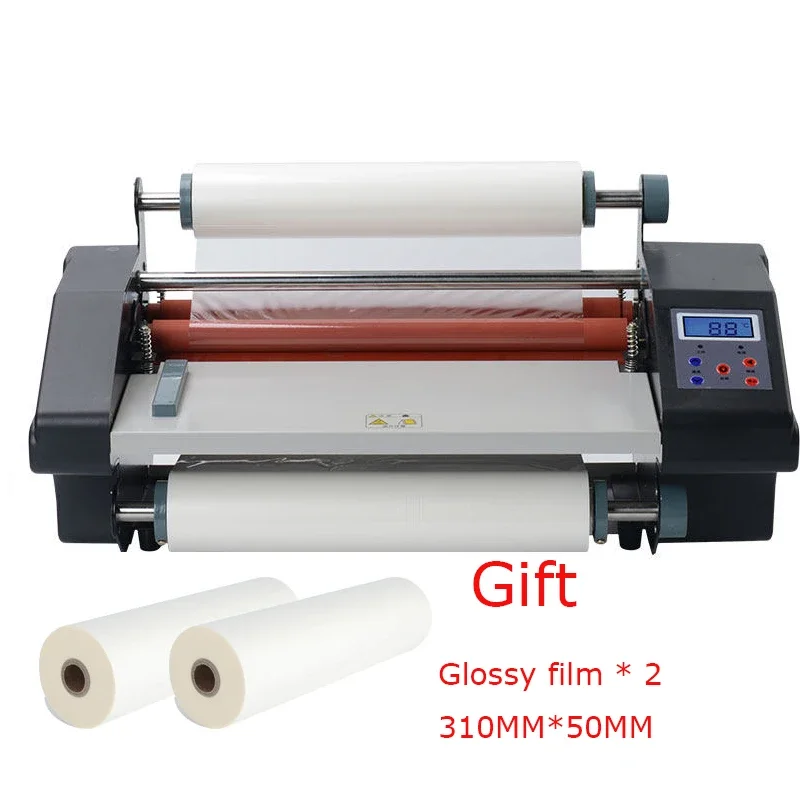 

093H A3+Four Roller Laminating Machine A4 Hot Rolling Mill Roller cold laminator Rolling Machine With two Gloss film