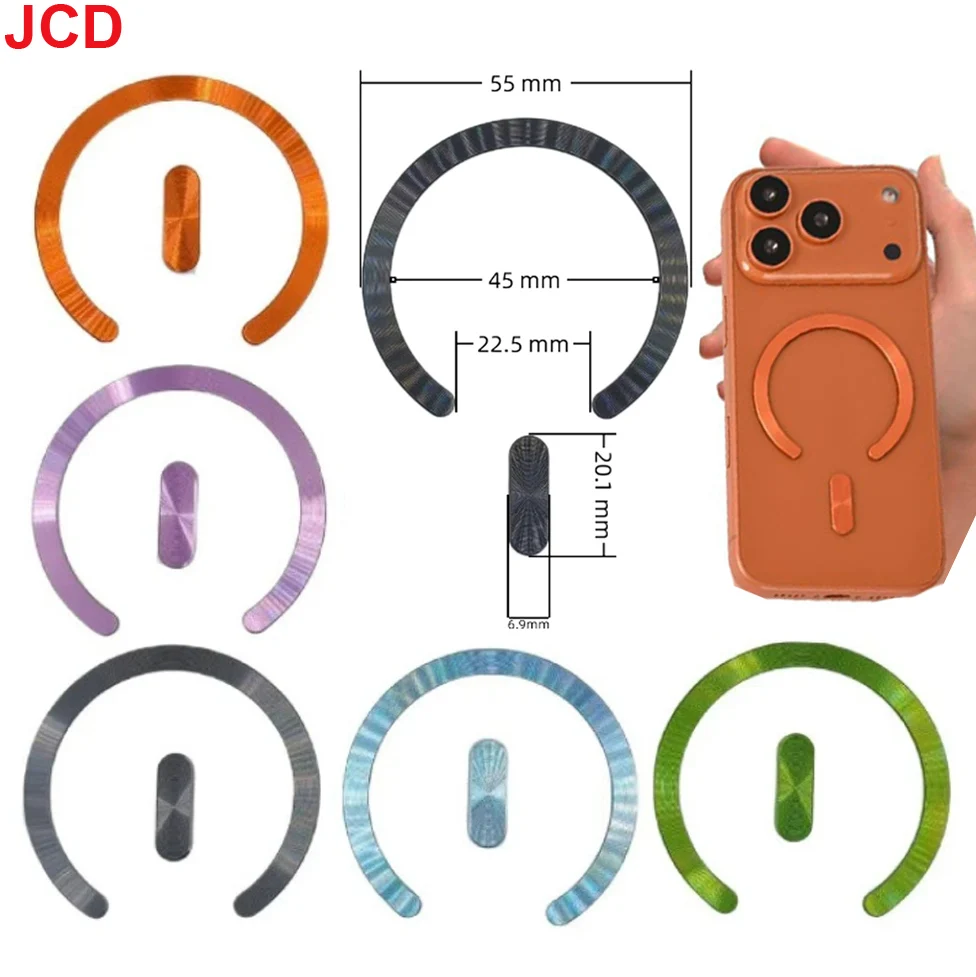 

JCD 1pc Suitable For Apple Phone Accessories Magnetic Strips Open Magnetic Rings Phone Cases Car Mounted Magnetic Brackets ﻿