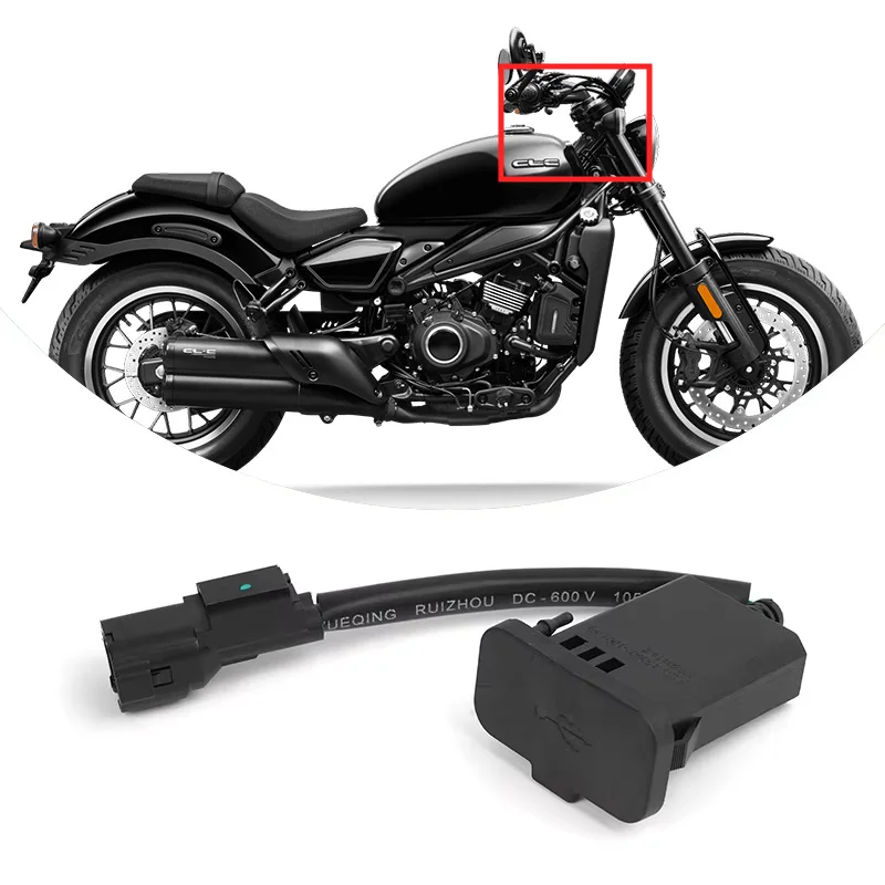 For CFMOTO 450CLC USB Output Socket Assy Moto Parts CF Moto 450 CLC Motorcycle Accessories