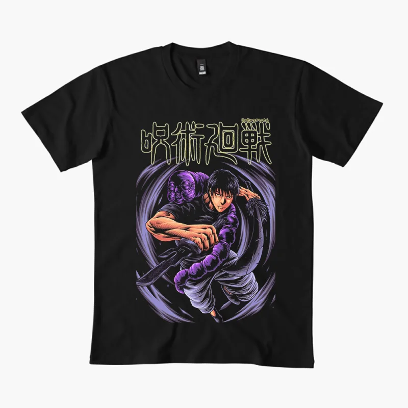 

0309 Toji Fushiguro Anime T shirt Jujutsu Kaisen Manga Men's print Graphic Tee Shirt 100% cotton Y2K clothes All size tops S-6XL