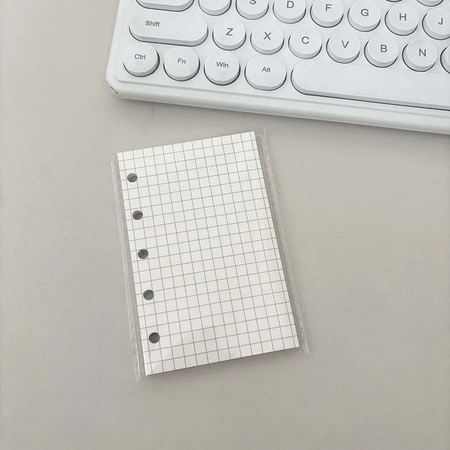 M5 Binder Kpop Sammelalbum, Macaron 5-Loch-Einband, DIY 10 Innentaschen, 45 Gitter-/Blanko-/Linierte Nachfüllpapiere – Detail 16