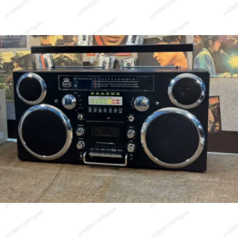 Retro FM Radio Bluetooth Speaker Wireless Cassette Recorder CD Player All-in-One