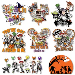 Halloween Toy Story Iron on Decals Heat Press Stickers Printing for Clothes Thermal Patches on Tshirts