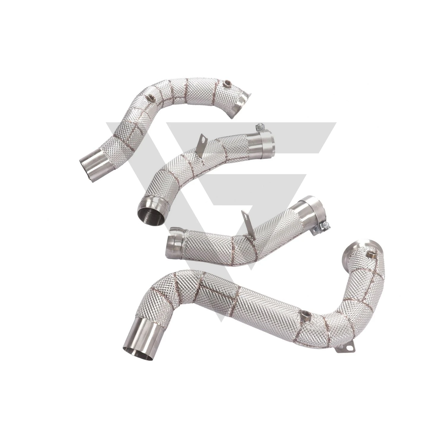 

Aggressive Sound ECCF Stainless Downpipe With Heat Shield For Mercedes E63 E63S W213 4.0T Unlock True Performance