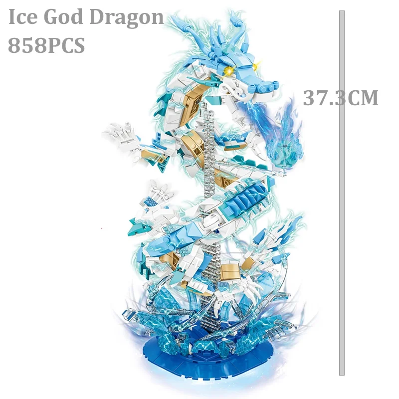 WOMA Flying Spit Fire Ice Drogan Building Blocks Educatinal Bricks Anime Movie Model Toys Xmas Gift For Children