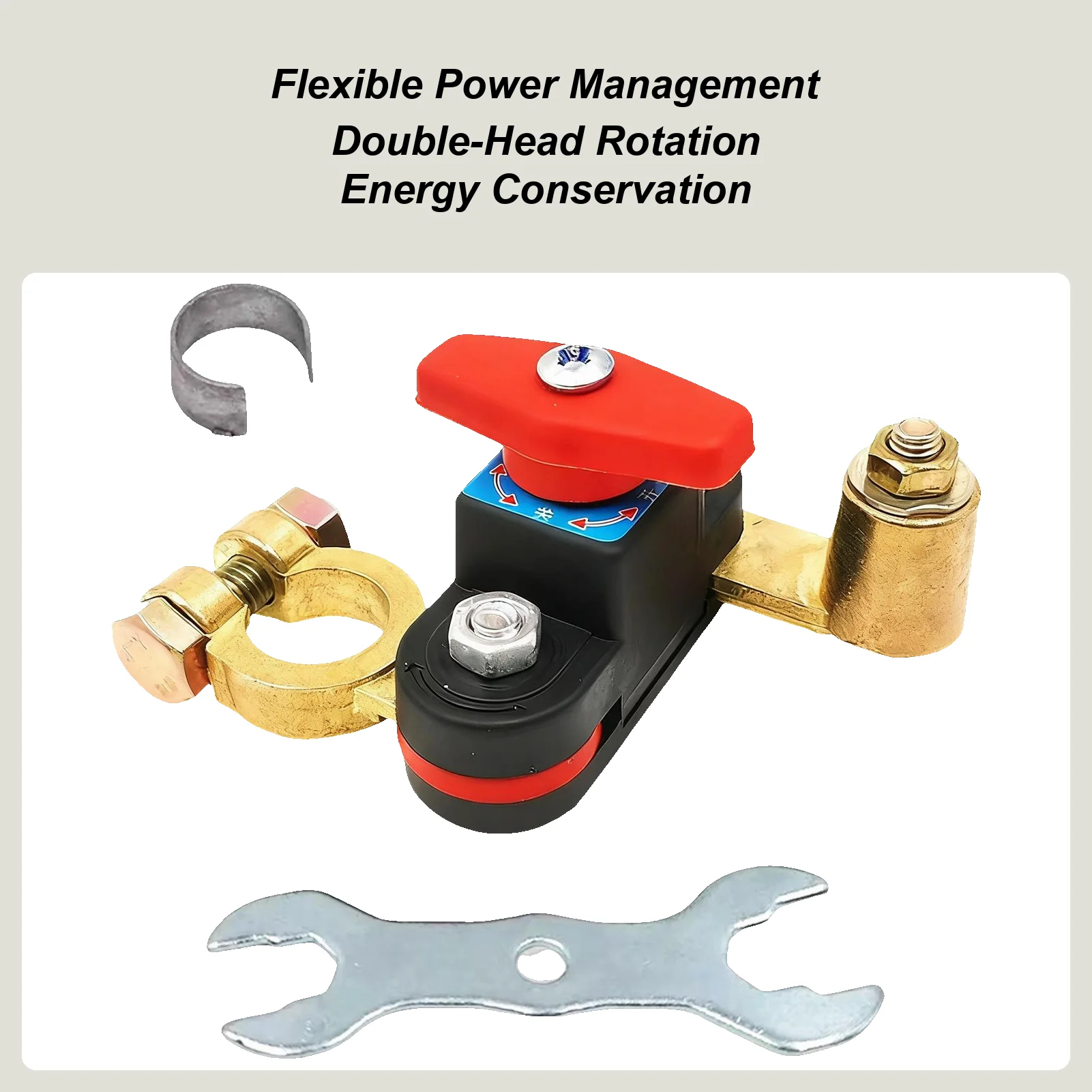 

Battery Shut Off 12-48V Terminal Disconnector Auto Battery Disconnector For Marine Boat Home Electrician Engineering Inspection
