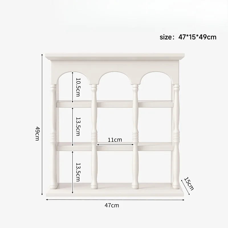 Francuski kubek, solidny drewniany uchwyt na kubek, kubek do kawy na ścianie, dekoracja ścienna, wiszący retro regał ekspozycyjny, regał do przechowywania, regał na perfumy.