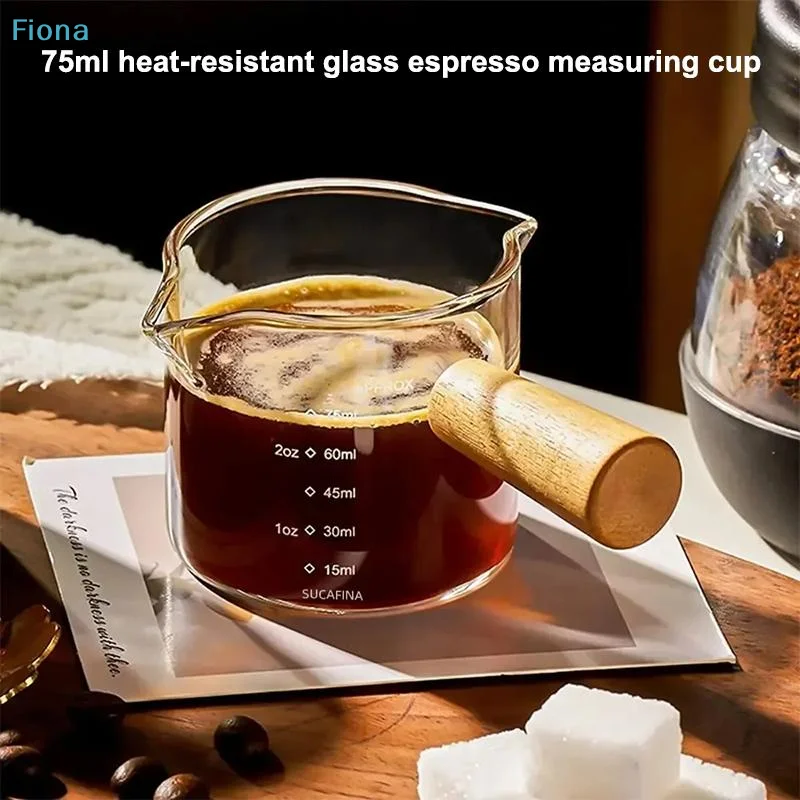 Espresso Shot Glass - ✔ 75ml glazen espresso maatbeker met