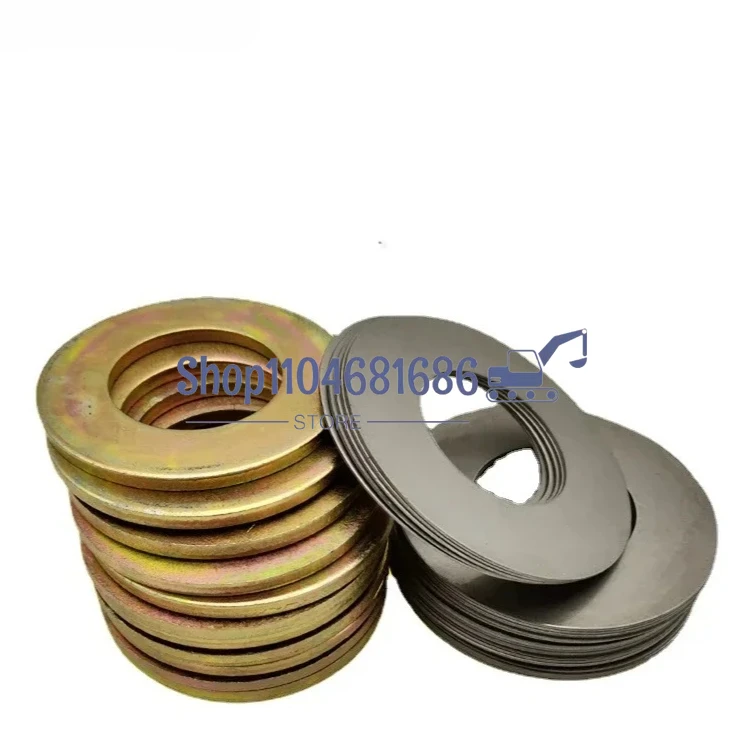10pcs Excavator Iron Steel Shims Spacer Metal Wear-resistant Thickened Shaft Washer Excavator Bucket Shaft Bucket Pin Thin Sheet