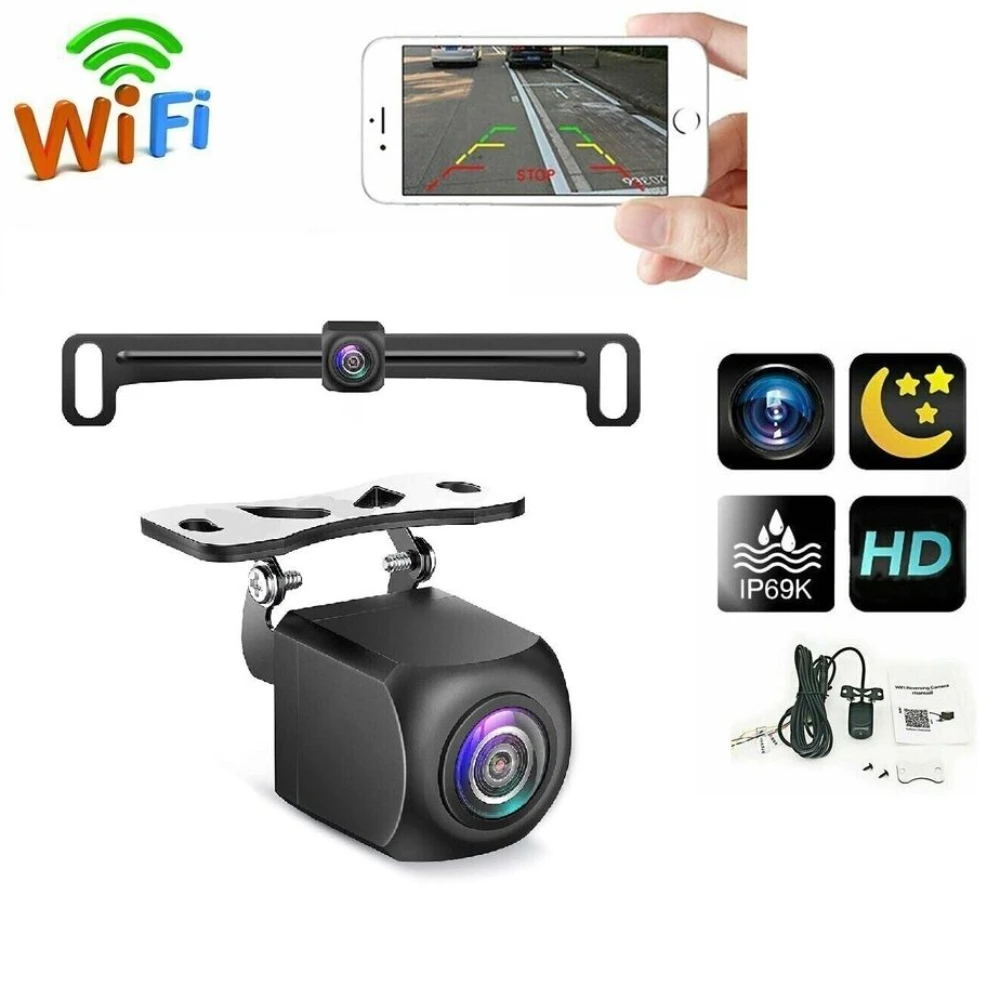 

Bileeko 175° WiFi Car Rear View Cam Backup Reverse Wireless Camera iPhone Android IOS RV