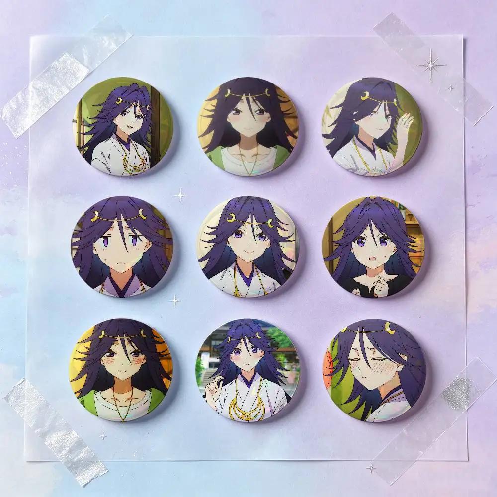 Yumiko Tsukinami Anime Figure Badges 25 32 44 58 75 Mm Round Cosplay Pin Bag Decor Fans Collect Friends Gifts Brooch Souvenir