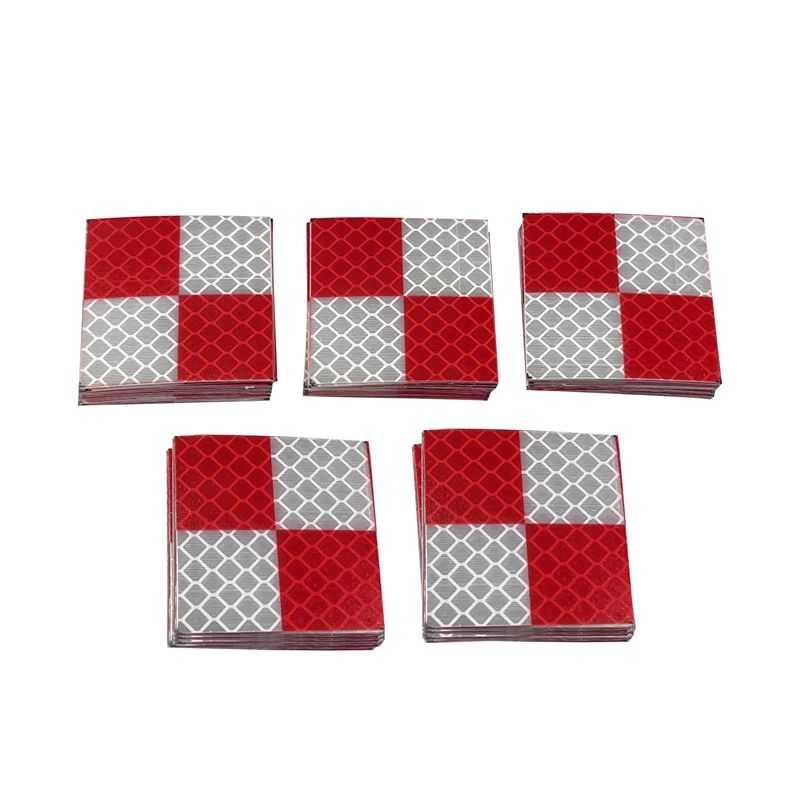 40pcs nuovissimo foglio riflettore di colore bianco rosso dimensioni 40*40mm Target nastro riflettente per il rilevamento di stazioni totali