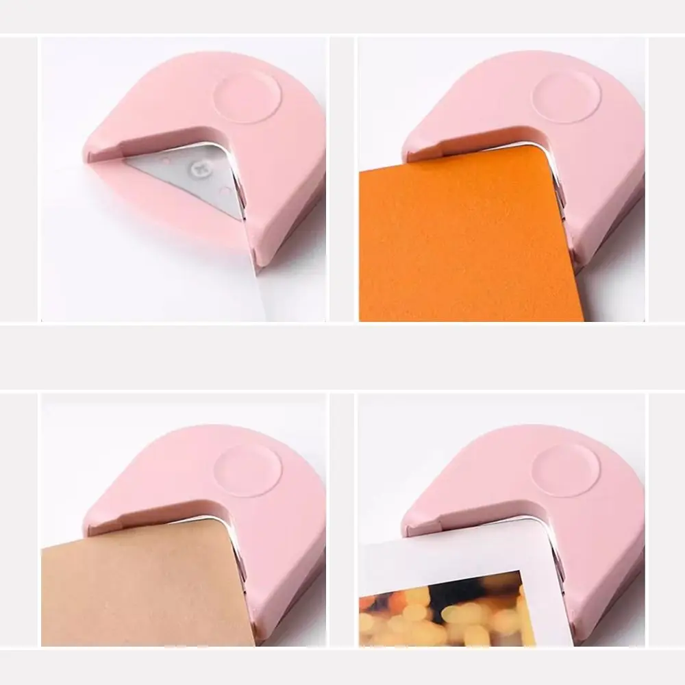 Portable Paper Trimmer R4 Corner Punch Arc-shaped Paper Cutter R4 Corner Rounder Metal DIY Craft Cards Photo Cutting