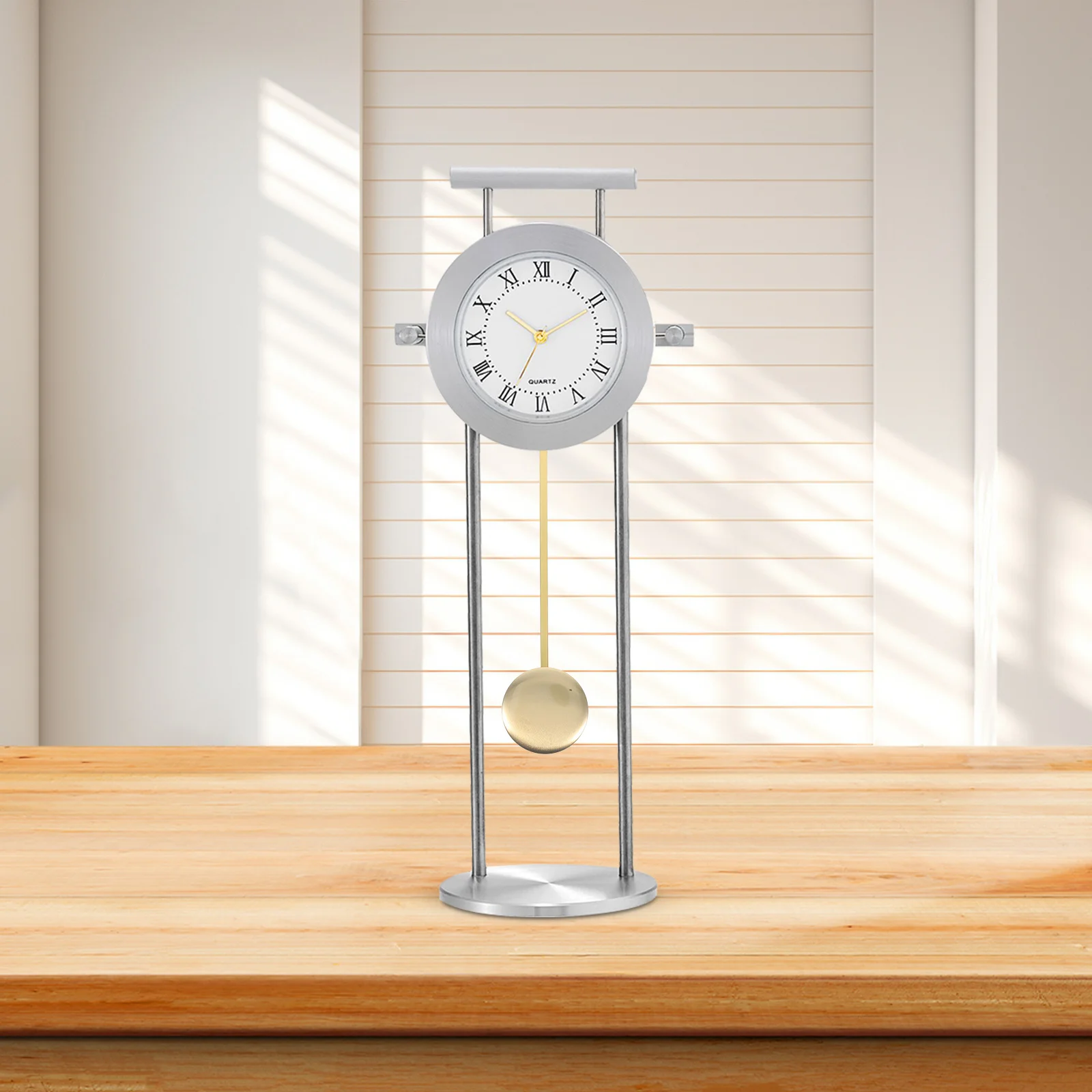 

Clock Metal Pendulum Replacement Minimalist Style DIY Wall Clock Accessory Easy Install Classic Color Metal Pendulum Replacement