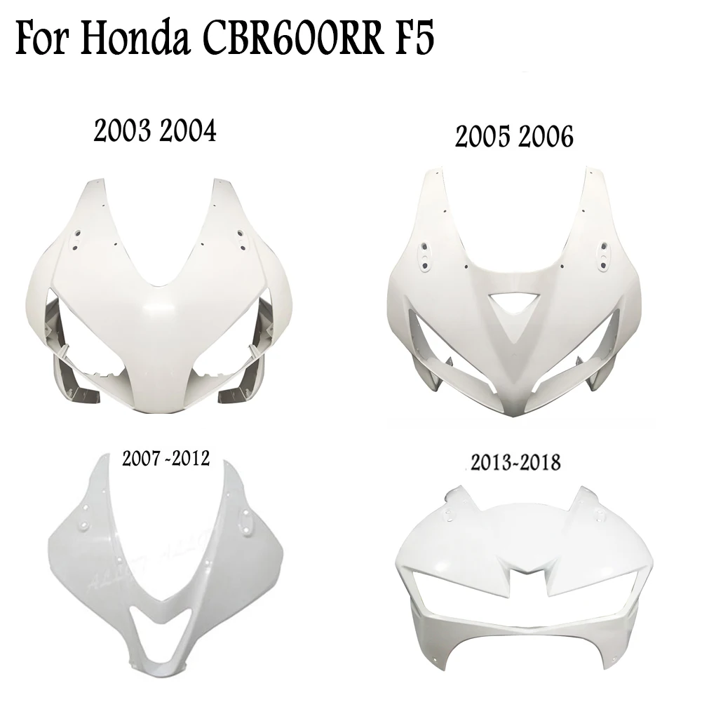 

New Motorcycle Injection Moulding Unpainted Upper Front Cowl Nose Fairing For Honda CBR600RR F5 2003-2018 2014 2015 2016 2017