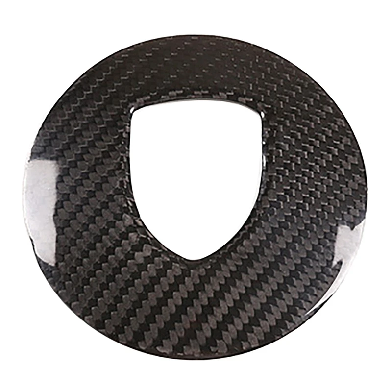 For Porsche- 911 2019-2021 Steering Wheel Carbon Fiber Logo Emblem Decorative Frame Sticker Cover Trim Car Styling