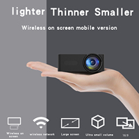 YT100 Entertainment Projector Multimedia Video Home Theater Outdoor Entertainment can be charged with a mobile power supply