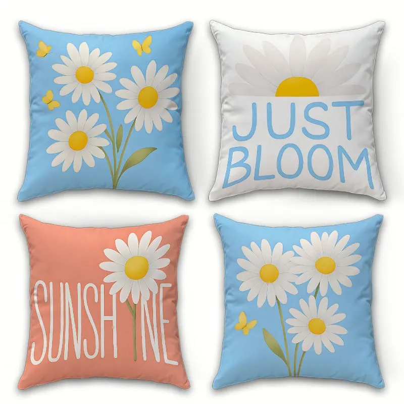 Dancing Butterflies Design digital printing pillow cover Short plush Suitable living rooms bedrooms sofas throw cushion cover