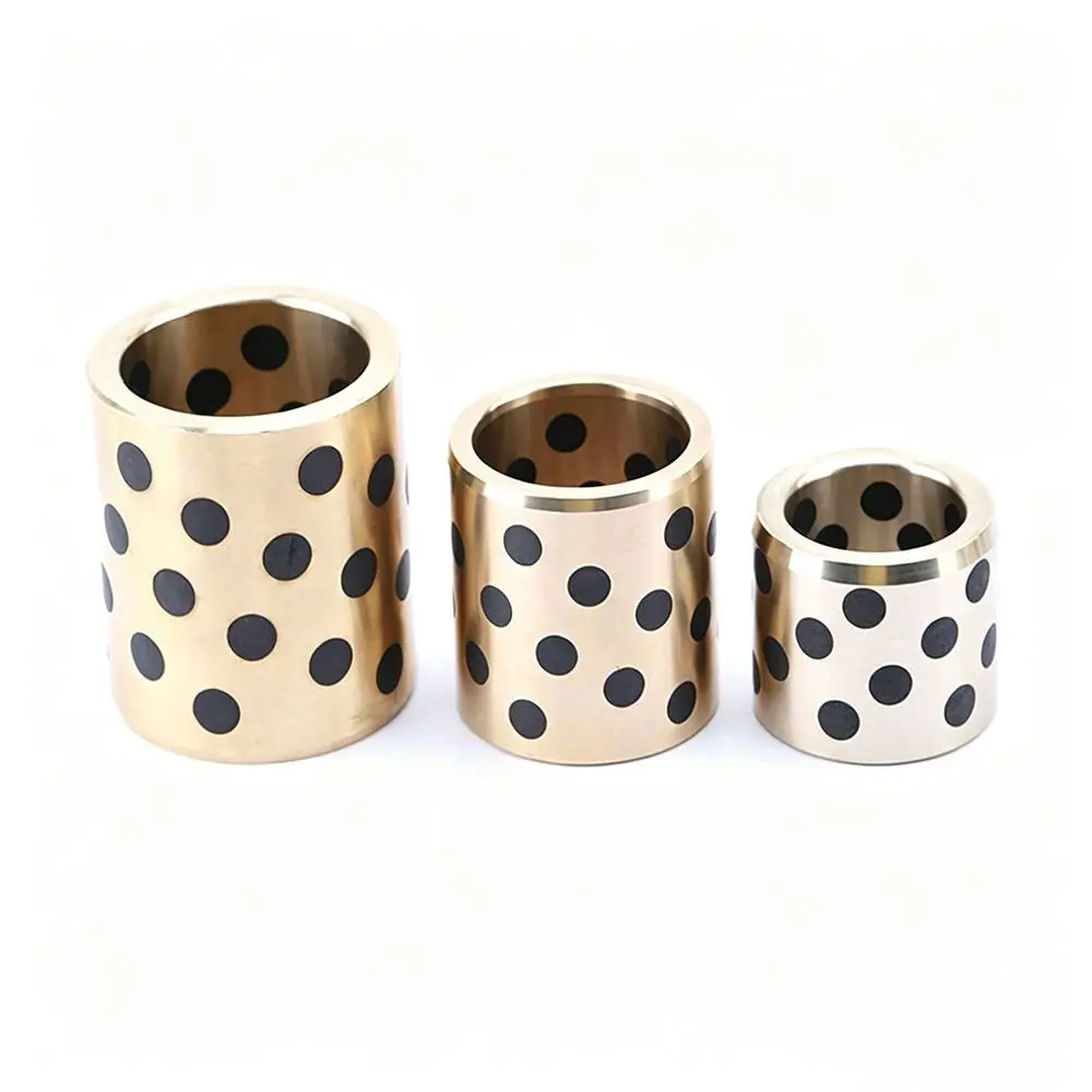 1Pcs Bore 4/5mm Brass Bushing Hollow Gasket Bracket Oilless Copper Sleeve Bearing Oil Free Guide Bushing