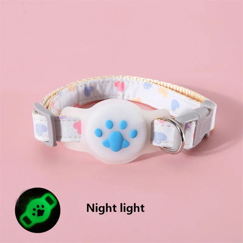 Cute Cartoon Noctilucent Adjustable Collar For Apple Airtag Location Tracker Dog Cat Anti-lost Protection Case For Airtag Collar view 6
