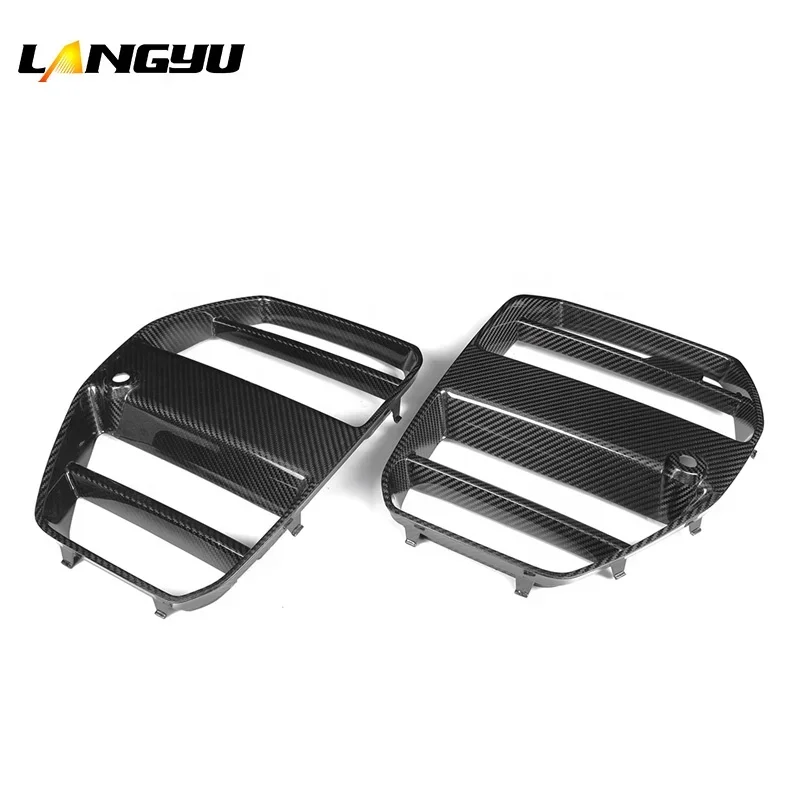 2021+ Exterior Accessories ST Style Grille for Bmw M3 M4 G80 G82 G83 Dry Carbon Fiber Front Grille Without ACC Function