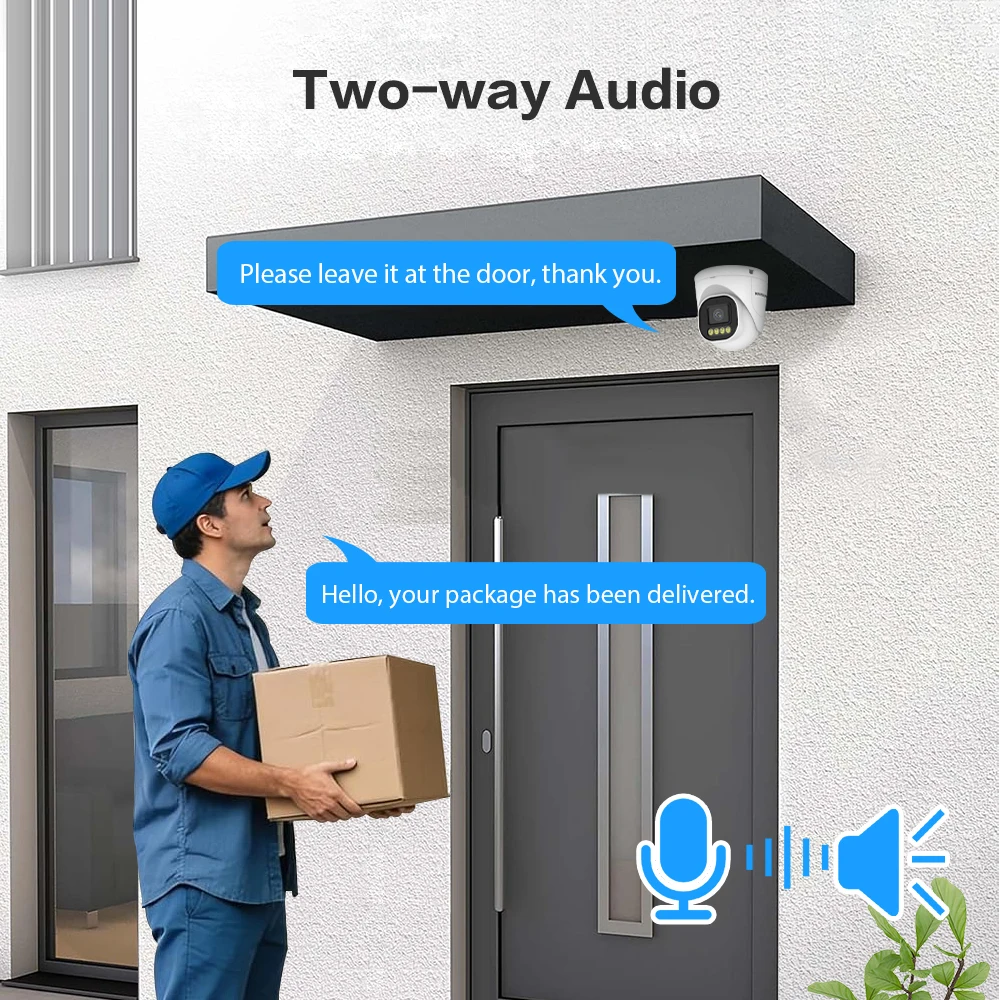 Seetong 4K 8MP/5MP IP Camera POE H.265 Audio Metal Housing 2.8mm/3.6mm Lens Optional Color Night Vision CCTV Security Camera