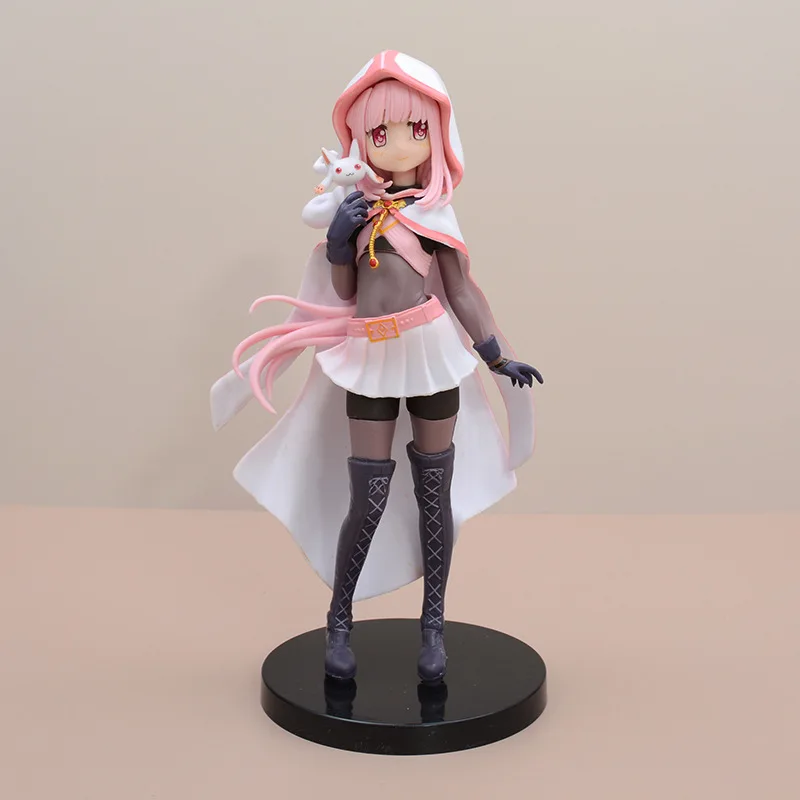 22CM Anime Magia Record Mahou Shoujo Madoka Figure Magica Gaiden Kyuubey Tamaki Iroha Kwayi Girl Model Toy Doll Aciton Figure