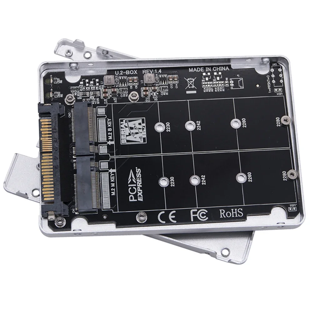 بطاقة محول M.2 SSD إلى U.2 M.2 NVME SSD إلى U.2 SFF-8639 محول 32Gbps بطاقة محول القرص الصلب لـ 2230/2242/2260/2280 SSD