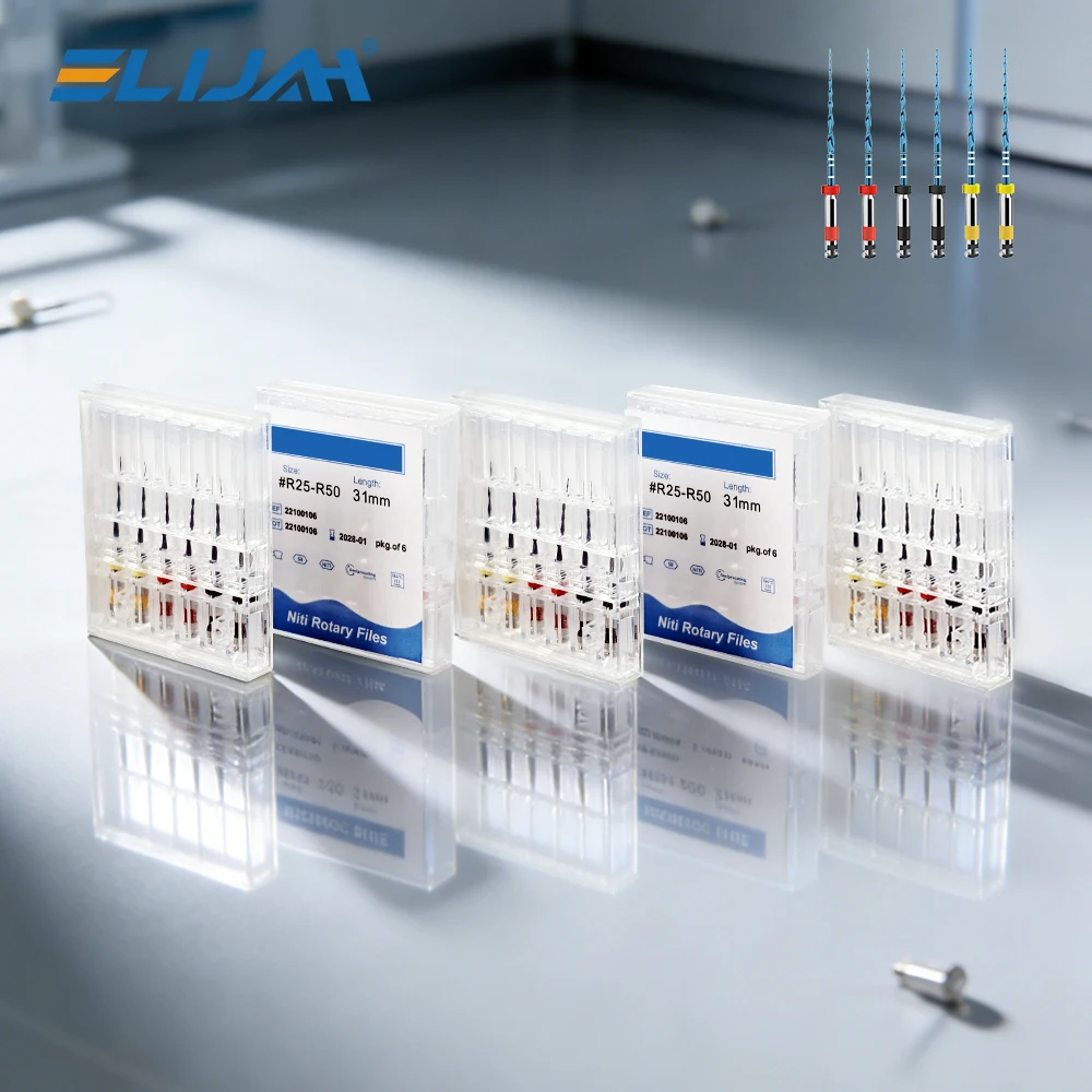5Boxes Dental blue heat-treated NiTi files Endodontic Files Engine Use 21/25/31mmHeat Activation Niti Rotary Root Canal Files