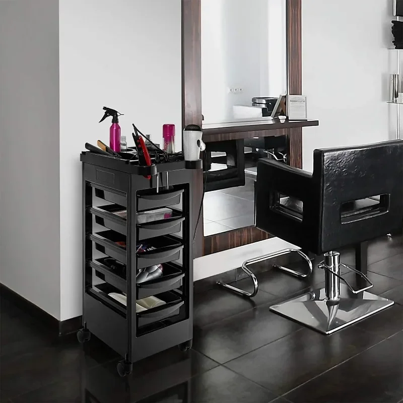 Nordic Beauty Salon Rolling Cart Barber Shop Drawers Storage Creativity Trolley Utility Salon Furniture Carrinho Multiuso FYST