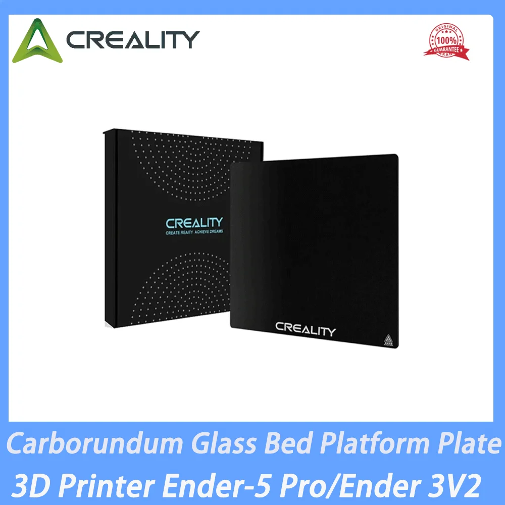 

CREALITY 3D Printer Ender-5 Pro/Ender 3V2 Carborundum Glass Bed Platform Plate 235*235*4mm Build Surface Glass Plate For Ender 3