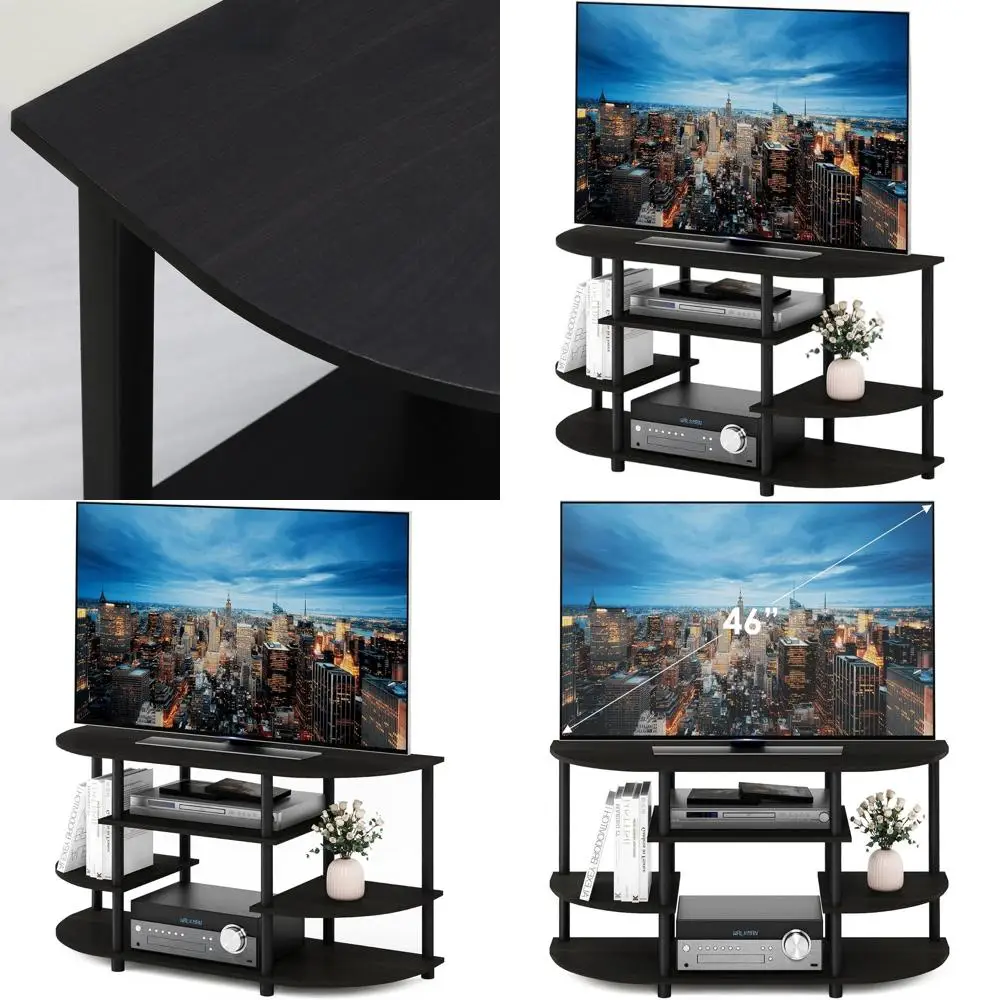 

Тумба под телевизор Espresso & Black Corner - JAYA Simple Design