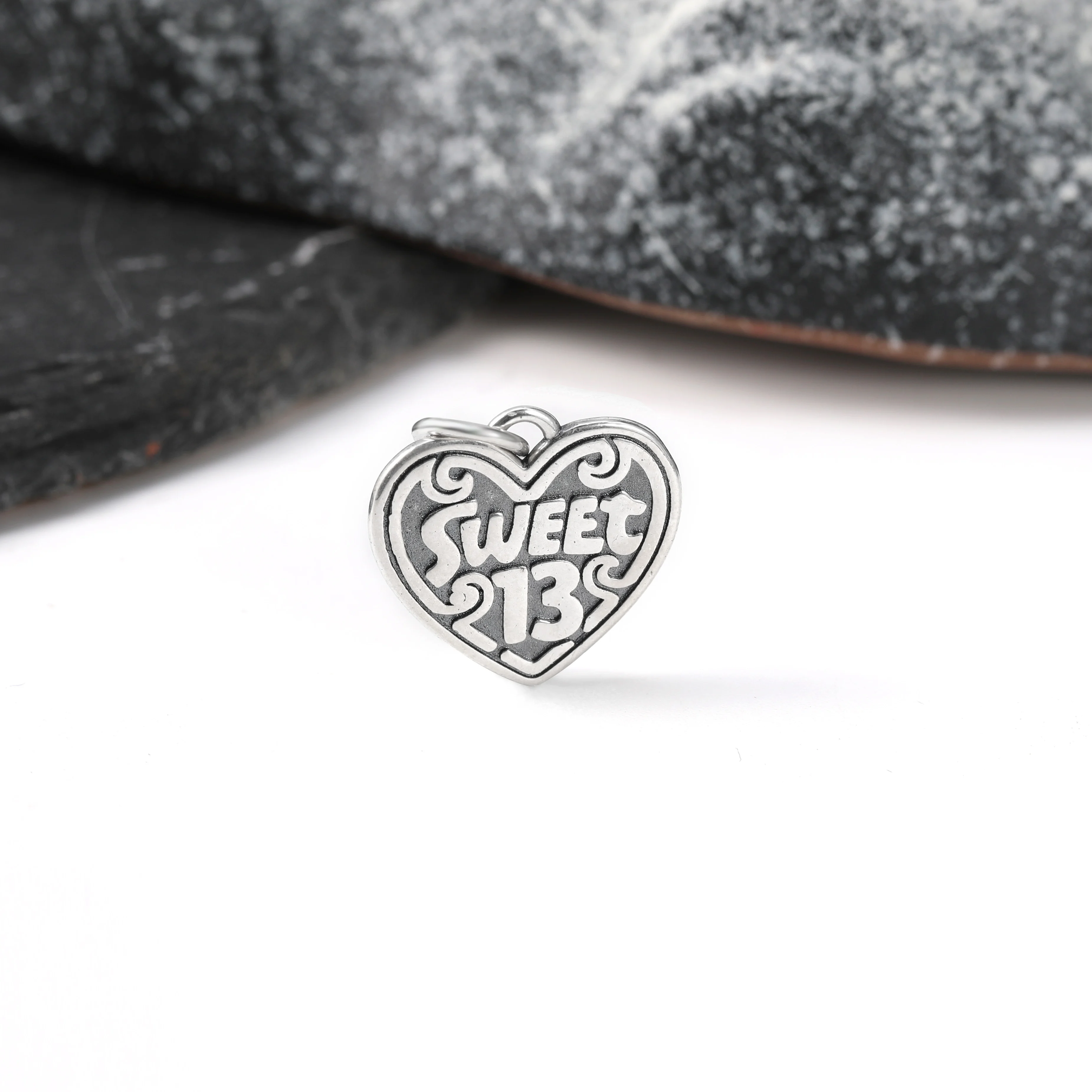 

DJ406 genuine 925 sterling silver fashion James Avery Sweet 13 pendant