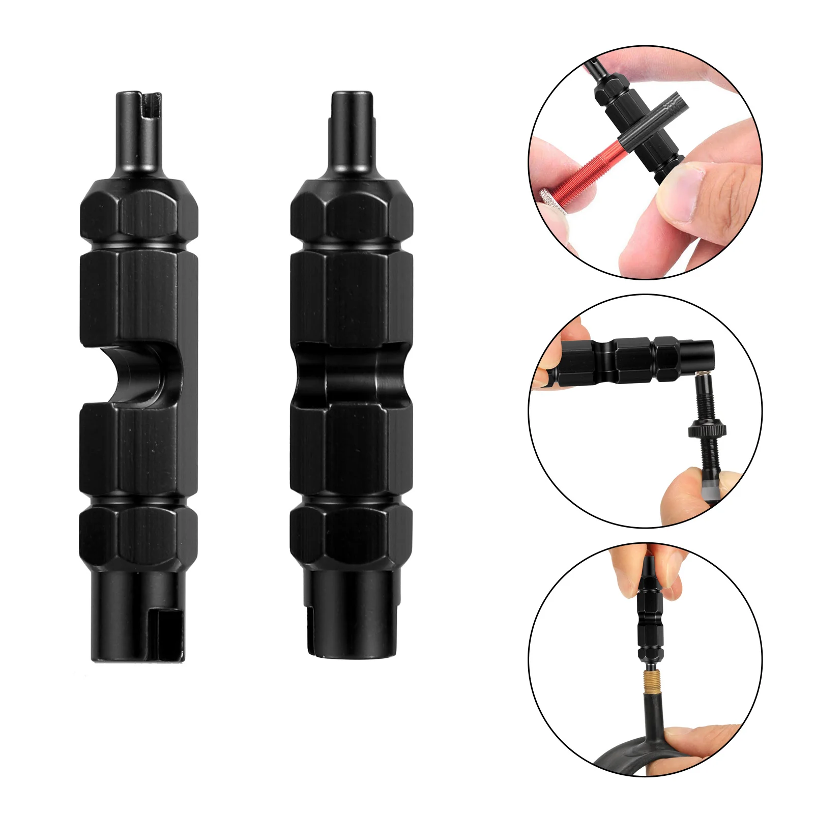 

1pc Bike Core Remover Tire Repair Extractor High Quality Aluminum Alloy Durable Lightweight Wrench Tire Remover Bike